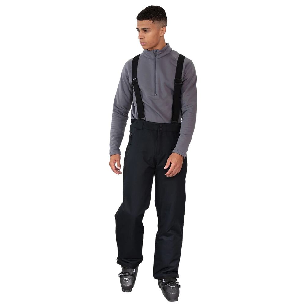Obermeyer Men's XL Black Axiom FZ Suspender Snow Waterproof Ski Pants HR2-47